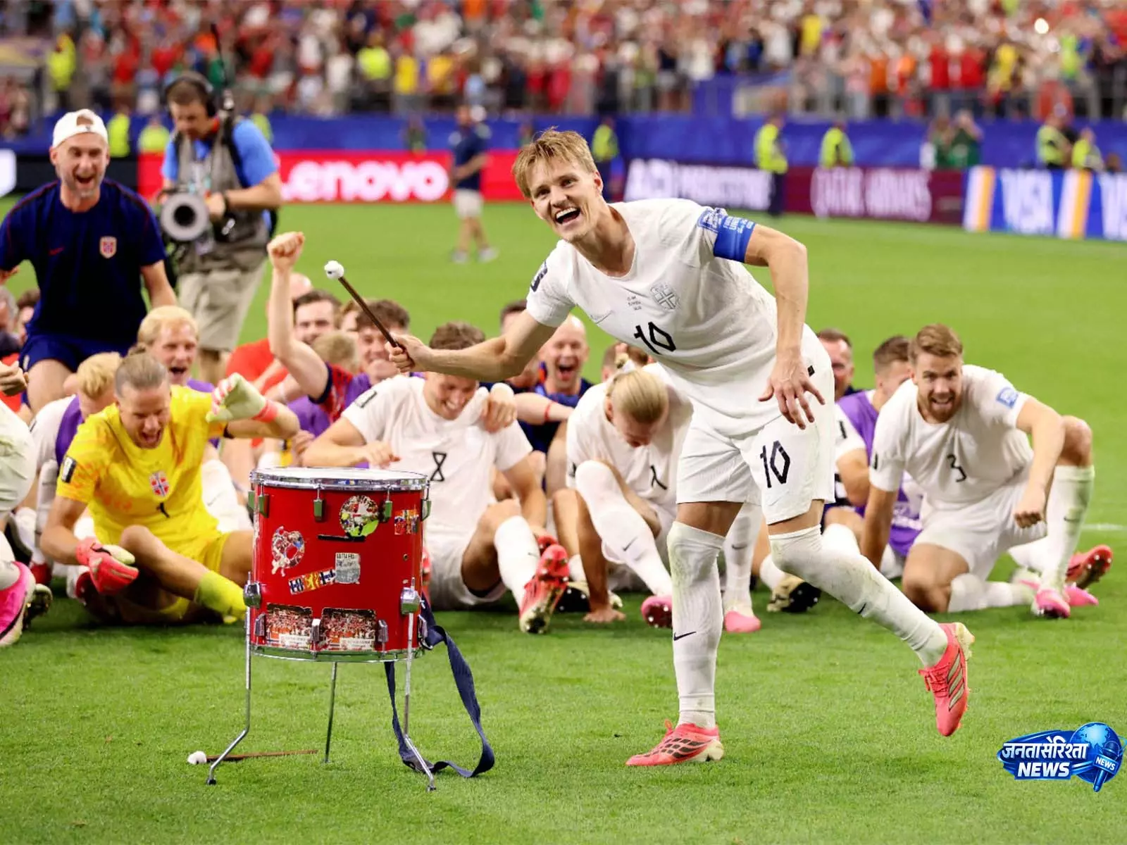 World Cup 2026: आइवरी कोस्ट पर जीत के बाद नॉर्वे में वाइकिंग जश्न World Cup 2026: आइवरी कोस्ट पर जीत के बाद नॉर्वे में वाइकिंग जश्न