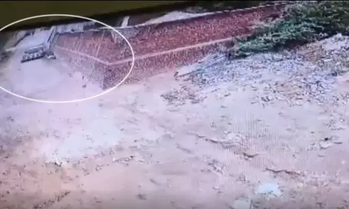 चोरी का CCTV LIVE वीडियो...कार में आए, फिर...