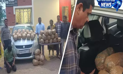 तेलंगाना STF की बड़ी कार्रवाई: 102 किलो गांजा बरामद, एक आरोपी गिरफ्तार तेलंगाना STF की बड़ी कार्रवाई: 102 किलो गांजा बरामद, एक आरोपी गिरफ्तार