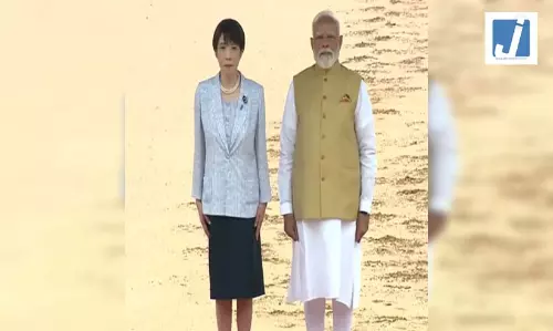 पीएम मोदी से मिलीं जापानी समकक्ष साने ताकाइची, राष्ट्रपति भवन में किया गया औपचारिक स्वागत