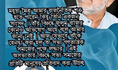 राजनीतिक विवाद: महुआ मोइत्रा को मिला समर्थन