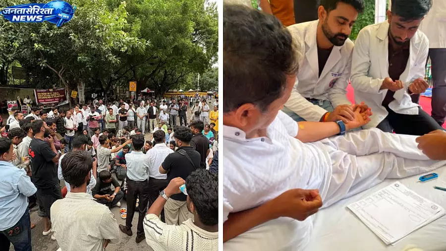 Delhi : भूख हड़ताल को लेकर जंतर-मंतर पर तनाव बढ़ा Delhi : भूख हड़ताल को लेकर जंतर-मंतर पर तनाव बढ़ा