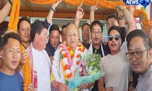 Itanagar में राज्य भाजपा ने तगाक का गर्मजोशी से किया स्वागत
