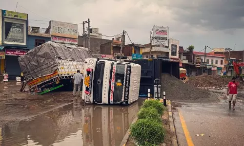 भूना का स्टॉर्मवाटर इंफ्रास्ट्रक्चर पहले रेन टेस्ट में फेल