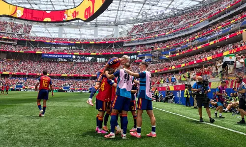 FIFA WC: स्पेन 2010 के बाद पहली नॉकआउट जीत के लिए ऑस्ट्रिया से आगे निकल गया FIFA WC: स्पेन 2010 के बाद पहली नॉकआउट जीत के लिए ऑस्ट्रिया से आगे निकल गया