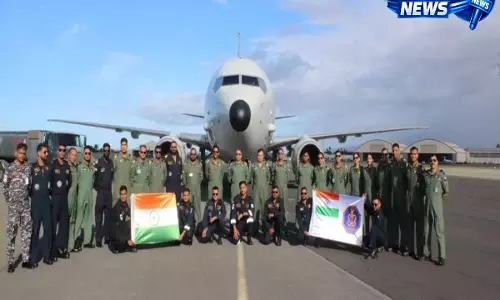 भारतीय नौसेना की RIMPAC 2026 में एंट्री, P-8I विमान पहुंचा जॉइंट बेस पर्ल हार्बर-हिकम भारतीय नौसेना की RIMPAC 2026 में एंट्री, P-8I विमान पहुंचा जॉइंट बेस पर्ल हार्बर-हिकम