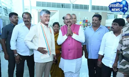Tirupati ; एयरपोर्ट पर मुख्यमंत्री का स्वागत, केंद्र और राज्य सहयोग पर जोर