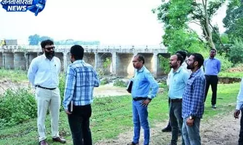 कलेक्टर व्यास ने एम-कैड योजना के निर्माण कार्य का किया निरीक्षण