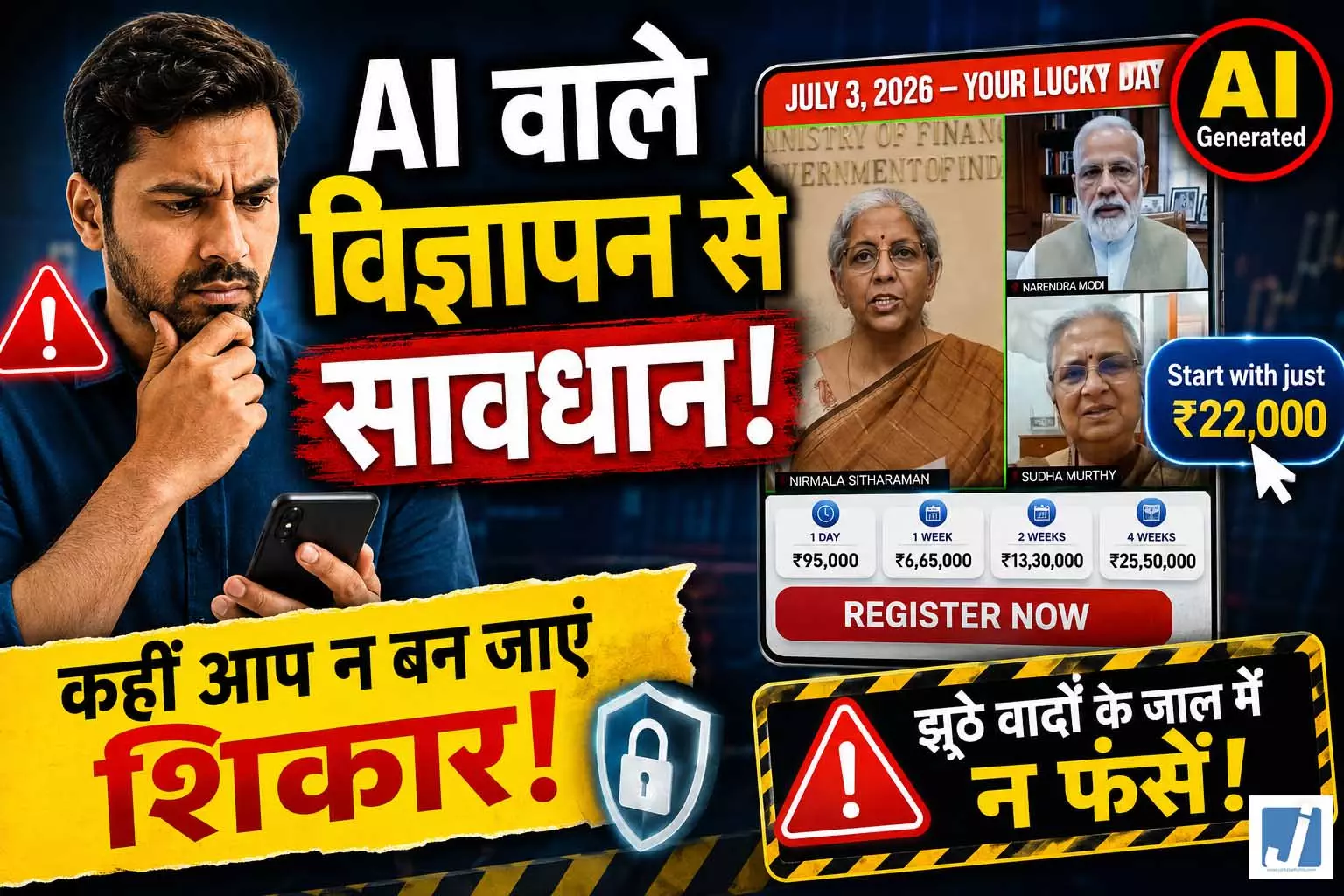 AI वाले विज्ञापन से सावधान! कहीं आप न बन जाएं शिकार AI वाले विज्ञापन से सावधान! कहीं आप न बन जाएं शिकार