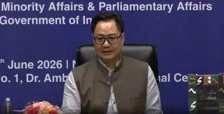 मल्लिकार्जुन खड़गे को फिर से राज्यसभा में नेता प्रतिपक्ष बनने पर किरेन रिजिजू ने दी बधाई मल्लिकार्जुन खड़गे को फिर से राज्यसभा में नेता प्रतिपक्ष बनने पर किरेन रिजिजू ने दी बधाई