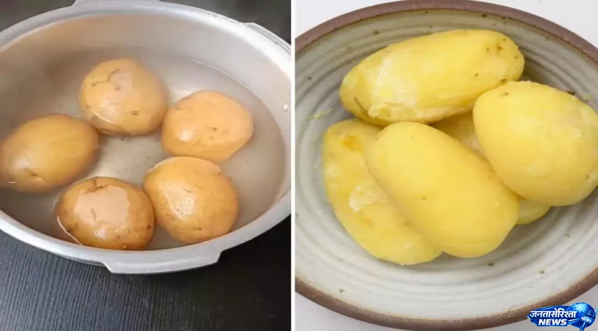 Kitchen हैक जल्दी और आसानी से छीलें उबले आलू Kitchen हैक जल्दी और आसानी से छीलें उबले आलू