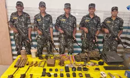 Koraput में माओवादियों का हथियार जखीरा बरामद