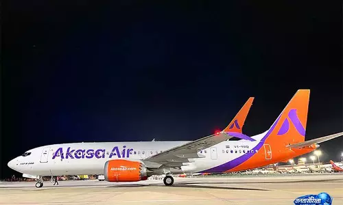 Akasa Air ने हासिल किया बड़ा मील का पत्थर, 40वां विमान बेड़े में शामिल Akasa Air ने हासिल किया बड़ा मील का पत्थर, 40वां विमान बेड़े में शामिल
