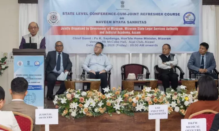Mizoram गृह मंत्री: नए आपराधिक कानूनों का सही क्रियान्वयन ही असली कामयाबी Mizoram गृह मंत्री: नए आपराधिक कानूनों का सही क्रियान्वयन ही असली कामयाबी
