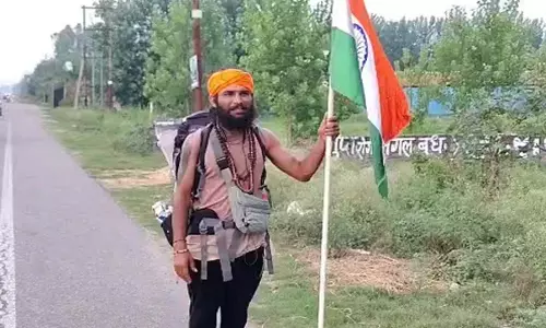 Rajasthan  के युवा की 21 माह की पदयात्रा, अब दिल्ली में ज्ञापन की तैयारी