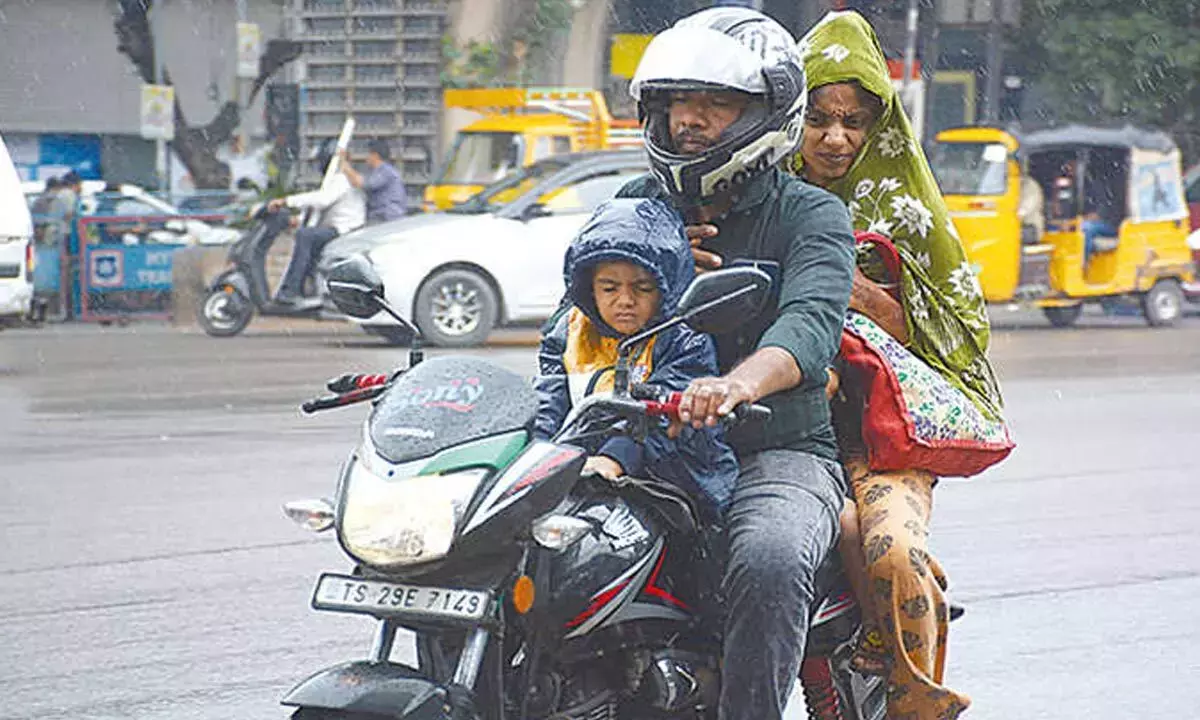 Telangana में बड़े पैमाने पर बारिश का अनुमान