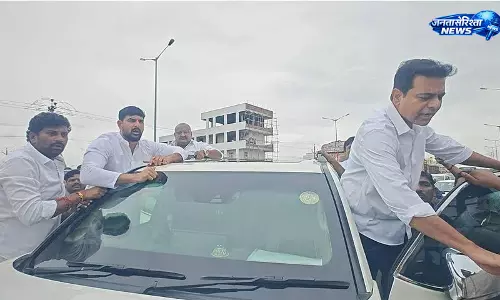 हैदराबाद-वारंगल हाईवे पर तनाव, KTR और BRS नेताओं को पुलिस ने पेमबर्थी में रोका