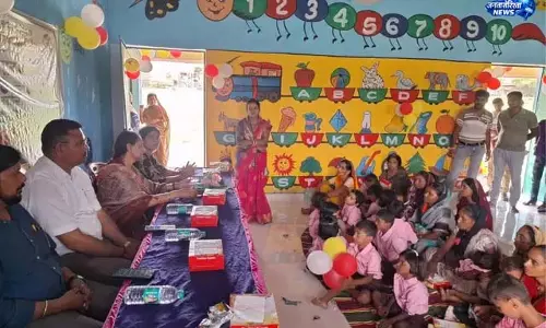 आधुनिक आंगनबाड़ी केंद्र का DSWO ने किया उद्घाटन