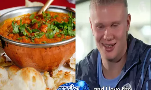बटर चिकन और लहसुन नान सबसे पसंदीदा—फीफा स्टार एर्लिंग हालैंड का VIDEO चर्चा में बटर चिकन और लहसुन नान सबसे पसंदीदा—फीफा स्टार एर्लिंग हालैंड का VIDEO चर्चा में