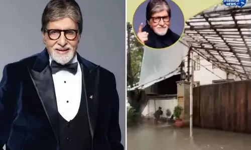 मुंबई में बारिश का असर, अमिताभ बच्चन का घर सुर्खियों में मुंबई में बारिश का असर, अमिताभ बच्चन का घर सुर्खियों में