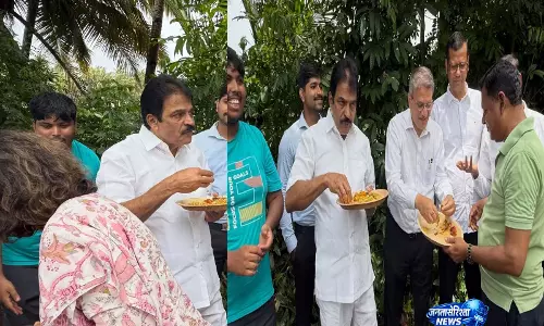गोवा: KC वेणुगोपाल ने चिकालिम फार्मर्स क्लब का दौरा किया, किसानों से की बातचीत