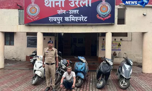 वाहन चोरी गिरोह का खुलासा, शातिर चोर अभय दुबे गिरफ्तार, 5 बाइक बरामद
