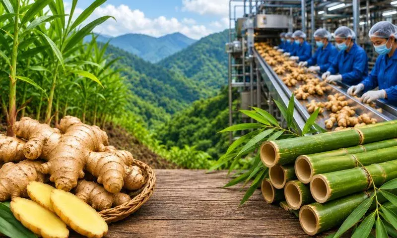 Mizoram सरकार ने अदरक, बांस प्रोसेसिंग यूनिट्स के लिए केंद्र से मदद मांगी Mizoram सरकार ने अदरक, बांस प्रोसेसिंग यूनिट्स के लिए केंद्र से मदद मांगी