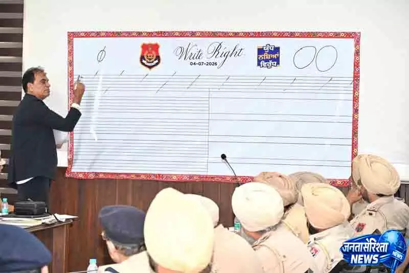 बठिंडा पुलिस के लिए हस्तलेखन प्रतियोगिता आयोजित बठिंडा पुलिस के लिए हस्तलेखन प्रतियोगिता आयोजित