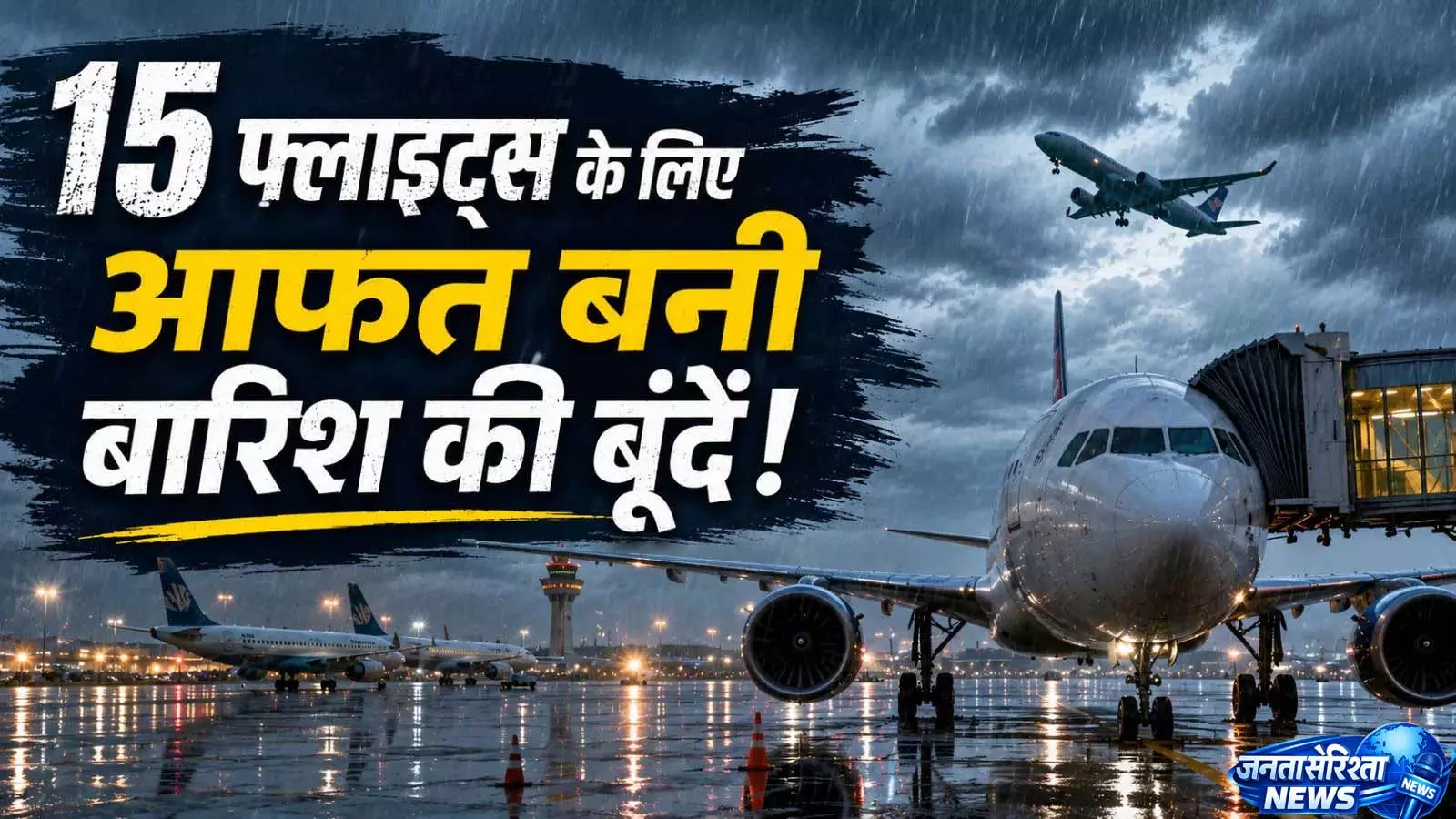 Bad weather से यात्रियों को हुई परेशानी Bad weather से यात्रियों को हुई परेशानी