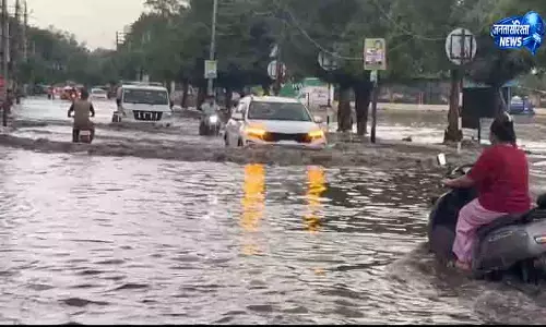 Gurugram में बारिश से पुराने शहर में जलभराव, बिजली गुल