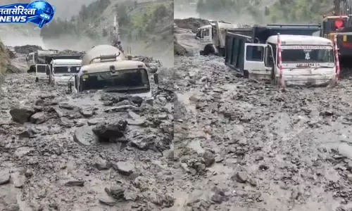 किश्तवाड़ में क्वार पावर प्रोजेक्ट के पास बड़ा भूस्खलन, कई वाहन मलबे में दबे