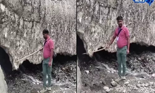 अमरनाथ यात्रा के दौरान शख्स ने छड़ी से ग्लेशियर पर किया वार, वायरल वीडियो पर भड़के लोग अमरनाथ यात्रा के दौरान शख्स ने छड़ी से ग्लेशियर पर किया वार, वायरल वीडियो पर भड़के लोग