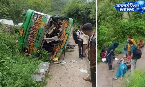 Himachal : सड़क धंसने से बस हादसा, 16 यात्री गंभीर घायल, रेस्क्यू जारी Himachal : सड़क धंसने से बस हादसा, 16 यात्री गंभीर घायल, रेस्क्यू जारी