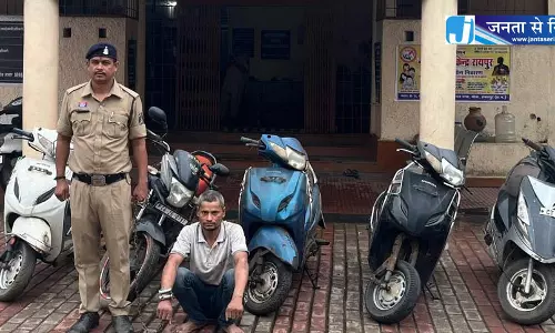 रायपुर : पेट्रोल पंप से बाइक चोरी, शातिर अभय गिरफ्तार रायपुर : पेट्रोल पंप से बाइक चोरी, शातिर अभय गिरफ्तार