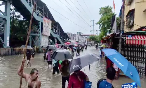 मुंबई में भारी बारिश का असर, SDMA ने वर्क फ्रॉम होम और हाफ डे का दिया सुझाव मुंबई में भारी बारिश का असर, SDMA ने वर्क फ्रॉम होम और हाफ डे का दिया सुझाव