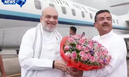 अमित शाह कोलकाता पहुंचे, श्यामा प्रसाद मुखर्जी की 125वीं जयंती कार्यक्रमों में होंगे शामिल