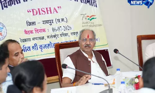 रायपुर में सांसद बृजमोहन अग्रवाल ने ली दिशा समिति की बैठक