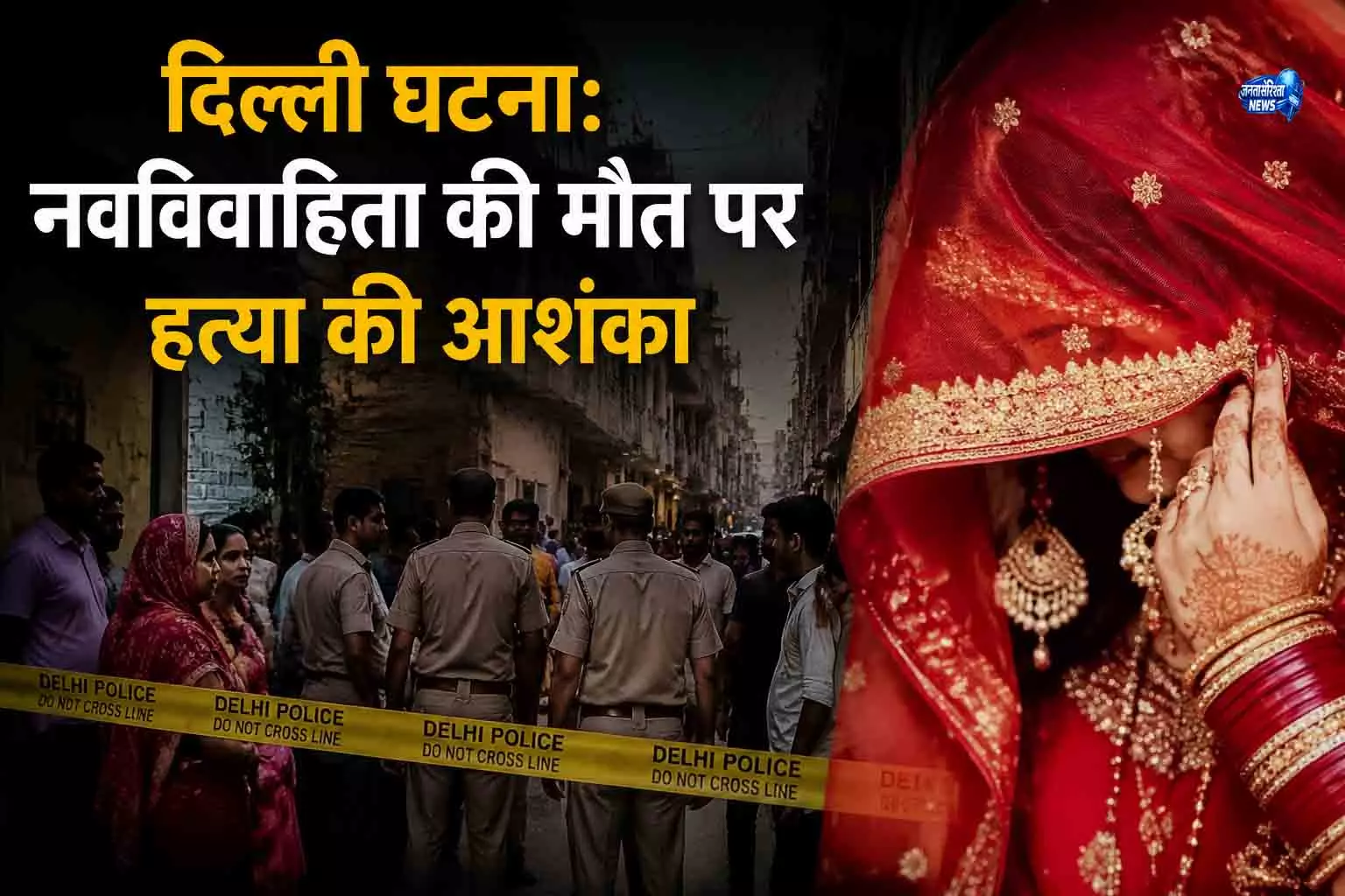 Delhi घटना: नवविवाहिता की मौत पर हत्या की आशंका Delhi घटना: नवविवाहिता की मौत पर हत्या की आशंका