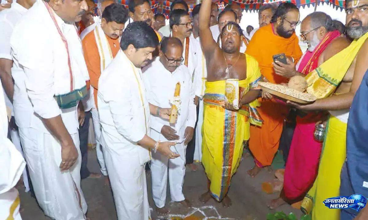 मंगिनापुडी बीच पर 63 फुट ऊंची विजया गणपति मूर्ति का शिलान्यास, टूरिज्म को मिलेगा बढ़ावा मंगिनापुडी बीच पर 63 फुट ऊंची विजया गणपति मूर्ति का शिलान्यास, टूरिज्म को मिलेगा बढ़ावा