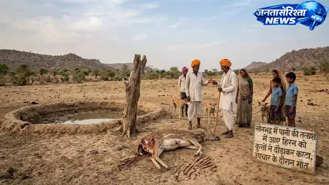 हिरन नहर में गिरा, कुत्तों के हमले के बाद मौत हिरन नहर में गिरा, कुत्तों के हमले के बाद मौत