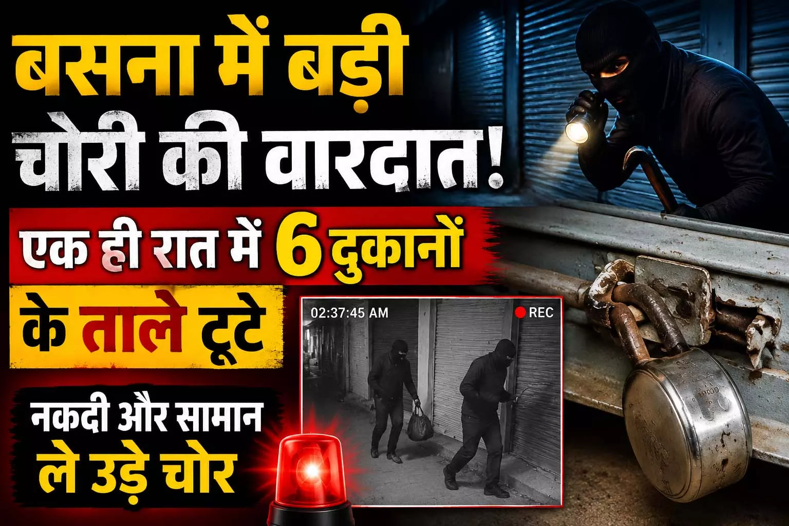 बसना में बड़ी चोरी की वारदात, एक ही रात में 6 दुकानों के ताले टूटे बसना में बड़ी चोरी की वारदात, एक ही रात में 6 दुकानों के ताले टूटे