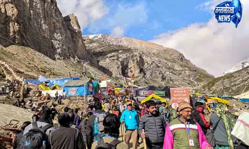 अमरनाथ मंदिर के लिए 5,794 तीर्थयात्री Jammu से रवाना