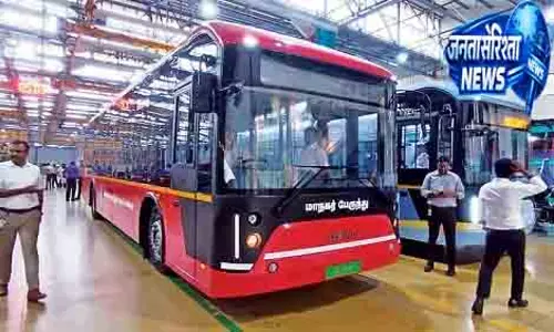 Tamil Nadu जल्द ही 2,000 इलेक्ट्रिक AC बसें खरीदेगा Tamil Nadu जल्द ही 2,000 इलेक्ट्रिक AC बसें खरीदेगा