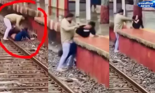दादर रेलवे स्टेशन पर महिला से बेरहमी का वीडियो वायरल, ट्रैक पर मारपीट देख लोग नाराज