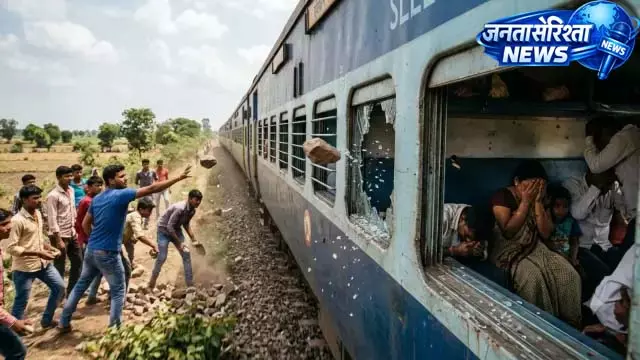 स्वतंत्रता सेनानी एक्सप्रेस बनी पत्थरबाजों का निशाना स्वतंत्रता सेनानी एक्सप्रेस बनी पत्थरबाजों का निशाना