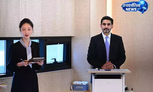 Andhra : निवेश के लिए मंत्री नारा लोकेश ने साउथ कोरिया की कंपनी को दिया न्योता