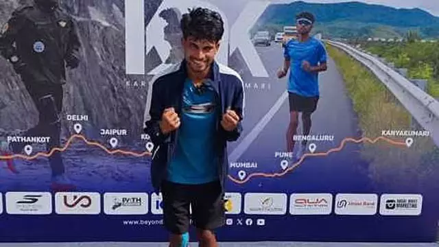 कारगिल से कन्याकुमारी तक 4,200 किमी की जागरूकता दौड़ पूरी कारगिल से कन्याकुमारी तक 4,200 किमी की जागरूकता दौड़ पूरी