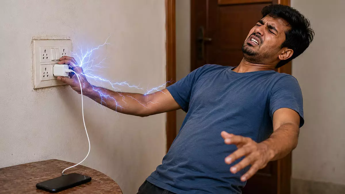इटारसी में मोबाइल चार्जर निकालते समय करंट लगने से युवक की मौत, घर में पसरा मातम इटारसी में मोबाइल चार्जर निकालते समय करंट लगने से युवक की मौत, घर में पसरा मातम