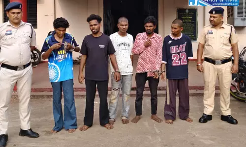 रायपुर में 6 लूटेरे गिरफ्तार, चाकू की नोक पर वारदात को दे रहे थे अंजाम
