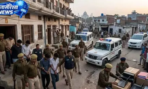 आगरा में बड़ा साइबर क्रैकडाउन, 60 ठग गिरफ्तार